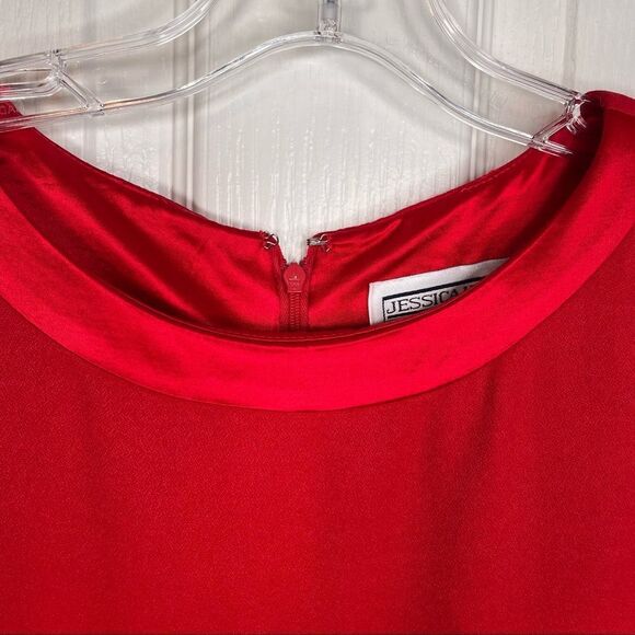 Jessica Howard Red Maxi Dress Sz 12 Vintage Nordstrom NWT - Picture 8 of 15